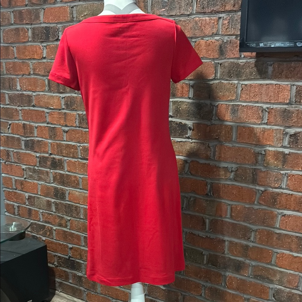 Talbots Red Women's Dress. Size Small. - Picture 6 of 11